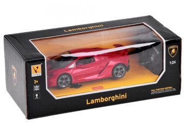 Nuotoliniu būdu valdomas automobilis - Lamborghini, raudonas