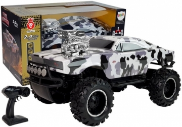Nuotoliniu būdu valdomas automobilis Sand Monster-Camo (juodai baltas) RC automobiliai vaikams