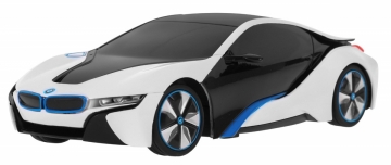 Nuotoliniu būdu valdomas automobilis BMW i8, baltas