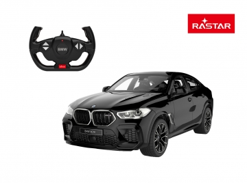 Nuotoliniu būdu valdomas automobilis BMW X6 M, 1:14, juodas