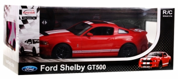 Nuotoliniu būdu valdomas automobilis Ford Shelby Mustang GT500, 1:14, raudonas