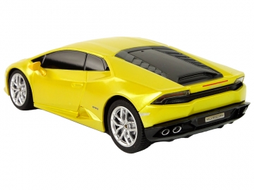 Nuotoliniu būdu valdomas automobilis Lamborghini Huracan, 1:24, geltonas