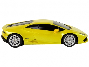 Nuotoliniu būdu valdomas automobilis Lamborghini Huracan, 1:24, geltonas