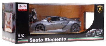 Nuotoliniu būdu valdomas automobilis Lamborghini Sesto Elemento, 1:14, sidabrinis