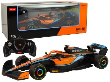 Nuotoliniu būdu valdomas automobilis Mercedes-AMG F1, 1:18, oranžinis 