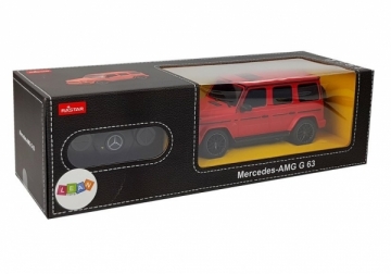 Nuotoliniu būdu valdomas automobilis Mercedes AMG G63, 1:24, raudonas