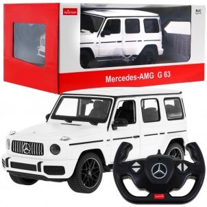 Nuotoliniu būdu valdomas automobilis Mercedes Benz G63, 1:14, baltas 