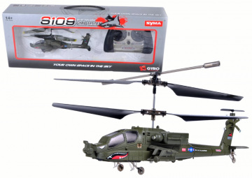 Nuotoliniu būdu valdomas S109G SYMA sraigtasparnis, žalias Helicopters for kids