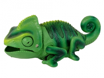 Nuotoliniu būdu valdomas žalias chameleonas, 28 cm Robots rotaļlietas