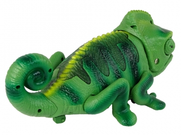 Nuotoliniu būdu valdomas žalias chameleonas, 28 cm