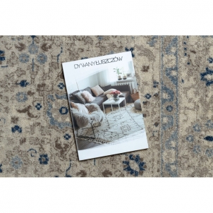 Ornamentais margintas smėlio spalvos kilimas NAIN | 160x230 cm 