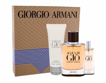 Parfimērijas ūdens Giorgio Armani Acqua di Gio Absolu Eau de Parfum 75ml (Rinkinys) Vīriešu smaržas