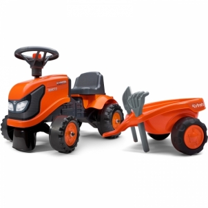 Paspiriamas traktorius Falk Baby Kubota, oranžinis 