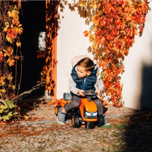 Paspiriamas traktorius Falk Baby Kubota, oranžinis