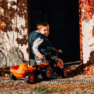 Paspiriamas traktorius Falk Baby Kubota, oranžinis