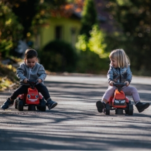 Paspiriamas traktorius Falk Baby Kubota, oranžinis