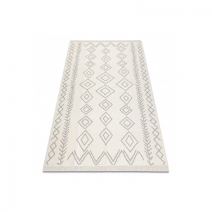 Pilkas dvipusis kilimas TWIN Boho | 180x270 cm