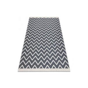 Pilkas dvipusis kilimas TWIN ZigZag | 140x190 cm