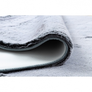 Pilkas kailio imitacijos kilimas LAPIN | 180x270 cm