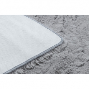 Pilkas kailio imitacijos kilimas TEDDY | 160x220 cm