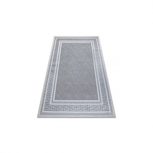 Pilkas kilimas su graikiškais raštais GLOSS | 70x200 cm 