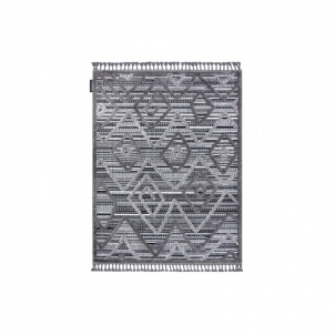 Pilkas marokietiško dizaino kilimas su raštais MAROC | 180x270 cm 