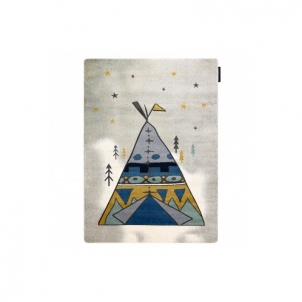 Pilkos spalvos kilimas PETIT TIPI | 120x170 cm