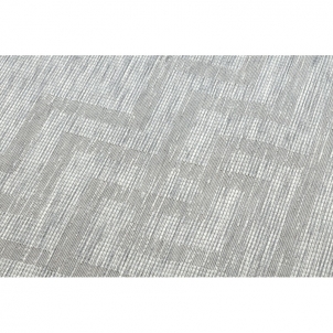 Pilkos spalvos kilimas su kraštine PATIO | 155x220 cm