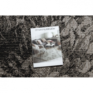 Pilkos spalvos sizalio kilimas FLOORLUX Gėlės | 200x290 cm 