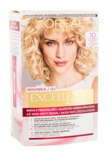 Plaukų dažai L´Oréal Paris Excellence 10 Lightest Ultimate Blonde Creme Triple Protection Hair Color 48ml Краски для волос