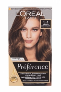 Plaukų dažai L´Oréal Paris Préférence 5,3 Virginia Hair Color 60ml Краски для волос