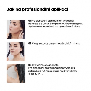 Plaukų kaukė L´Oréal Professionnel Serie Expert Absolut Repair Gold Quinoa + Protein Intensive Regenerating Mask for Damaged Hair (Instant Resurfacing Mask) - 250 ml