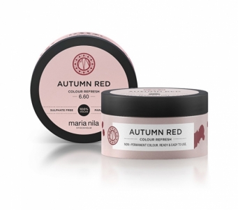 Plaukų kaukė Maria Nila Soft nourishing mask without permanent color pigments Autumn Red ( Colour Refresh Mask) 100 ml 