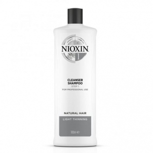 Plaukų šampūnas Nioxin Cleansing shampoo for fine natural hair thinning slightly System 1 (Fine Hair Cleanser Normal To Thin Looking) 1000 ml Šampūni