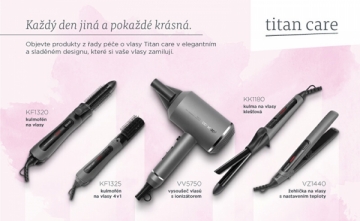 Plaukų žnyplės Concept Žehlička na vlasy VZ1440 Titan Care