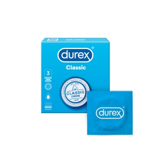 Prezervatyvai Durex Kondomy Classic