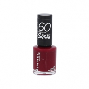 Rimmel London 60 Seconds Super Shine Nail Polish Cosmetic 8ml 340 Berries And Cream Dekoratīvā kosmētika nagiem