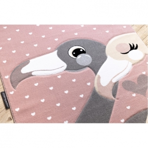 Rožinės spalvos kilimas PETIT FLAMINGOS | 80x150 cm