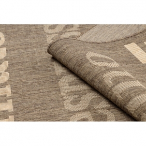 Rudas sizalio kilimas FLOORLUX Coffee | 60x110 cm