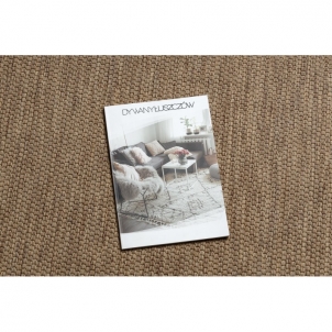 Rudas sizalio kilimas su smėlio spalvos kraštine FLOORLUX | 240x330 cm 