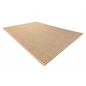 Rusvas vienspalvis sizalio kilimas FLOORLUX | 120x170 cm