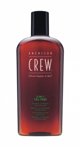 Šampūnas American Crew Shampoo with Tea Tree 3in1 (Shampoo, Conditioner & Body Wash) - 1000 ml 