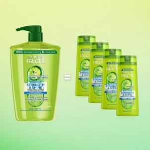 Šampūnas Garnier Strengthening shampoo for all hair types without shine and strength Fructis Strength & Shine ( Strength ening Shampoo) - 1000 ml