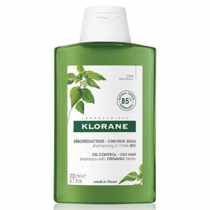 Šampūnas Klorane Shampoo for oily hair Nettle (Shampoo With Nettle) 200 ml 