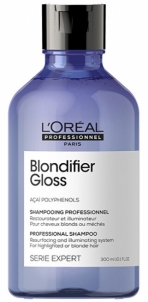 Šampūnas L´Oréal Professionnel Regenerating and Brightening Shampoo for Blonde Hair Expert Blondifier Series (Gloss Shampoo) - 500 ml 