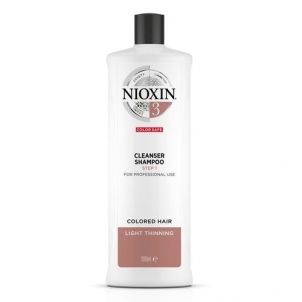 Nioxin System 3 Cleanser Shampoo Cosmetic 1000ml Šampūni