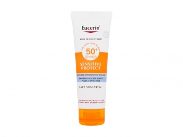 Saulės kremas Eucerin Sun Sensitive Protect Sun Creme Face Sun Care 50ml SPF50+ Крема для солярия,загара, SPF