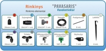 Šiltnamio laistymo sistema Pavasaris vandentiekiui