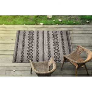 Sizalio kilimas su juodais raštais FLOORLUX | 60x110 cm