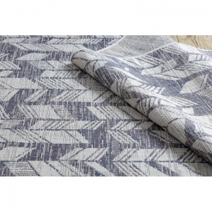 Sizalio kilimas su mėlynais raštais SION Chevron | 140x190 cm